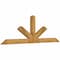 Ekena Millwork Saratoga Rough Sawn Timber Gable Bracket, Western Red Cedar, 108"W x 36"H x 4"D x 6"F, 8/12 Pitch GBW108X36X0406SAR00RWR - alternate 5